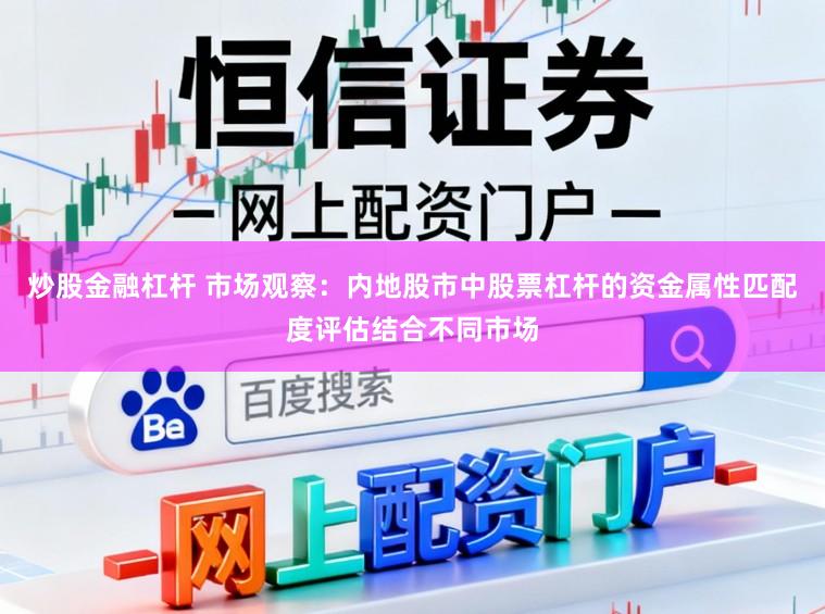 炒股金融杠杆 市场观察：内地股市中股票杠杆的资金属性匹配度评估结合不同市场
