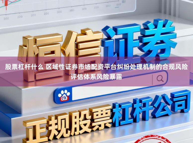 股票杠杆什么 区域性证券市场配资平台纠纷处理机制的合规风险评估体系风险暴露