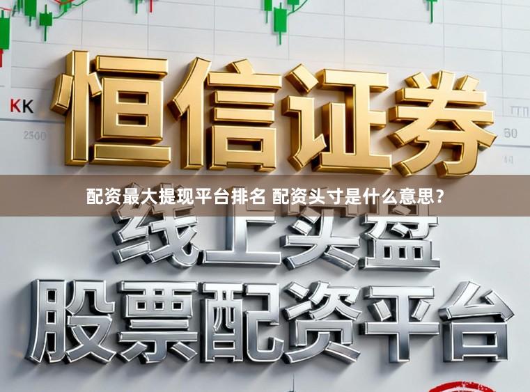 配资最大提现平台排名 配资头寸是什么意思？